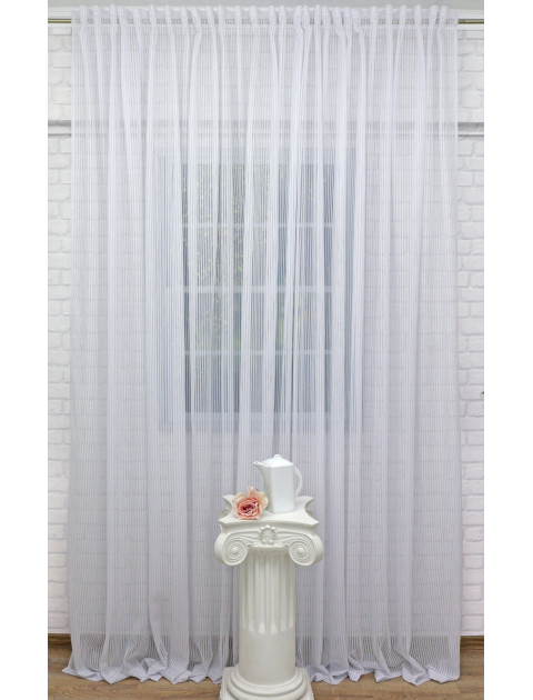 Тюль Сетка-Вышивка 424999 белый