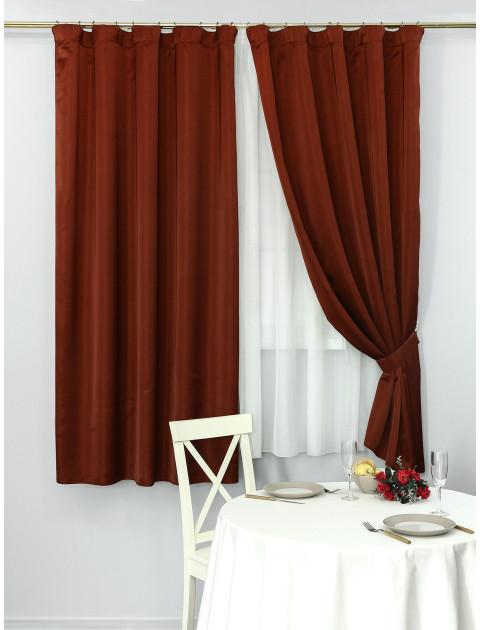 Шторы Oreon 3782 кирпичный