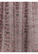 Комплект штор Дарама буквы 55708v112 серо-розовый
