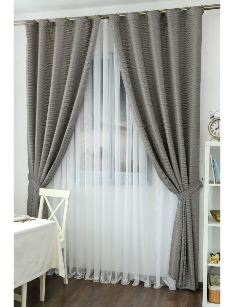 Комплект штор Rombo Ecole v 610290 v 802 серый