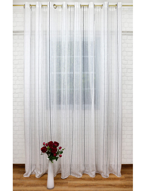 Тюль "Лорена" 12913 белый на люверсах