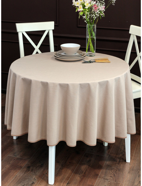 Скатерть круглая Vanelli светло-коричневый