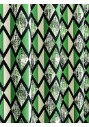 Комплект штор Комбо оксфорд зеленый черный длинные