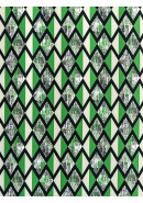 Комплект штор Комбо оксфорд зеленый черный длинные