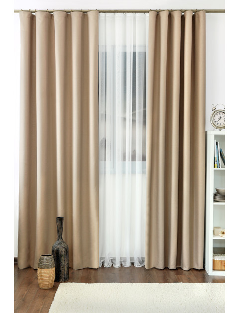 Комплект штор Assorti misket темно-бежевый