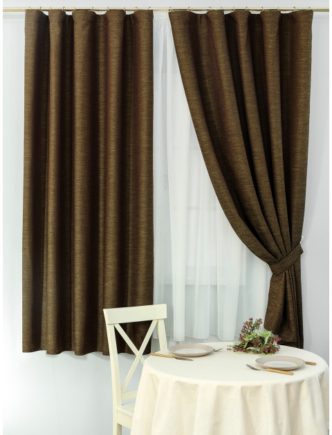 Шторы Oreon Adeco 7840v901 хаки коричневый