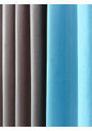 Комплект штор Усадьба Комбинированные 876-681 однотонный коричневый голубой