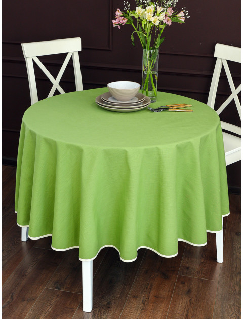 Скатерть круглая Vanelli зеленый