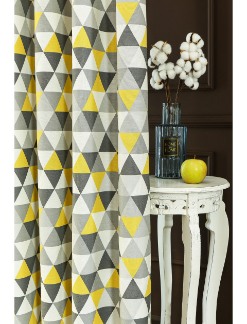 Комплект штор Dakota 051790v002 серый желтый