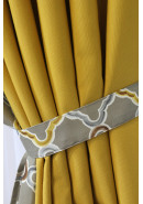 Комплект штор "Лулу" желтый, серый