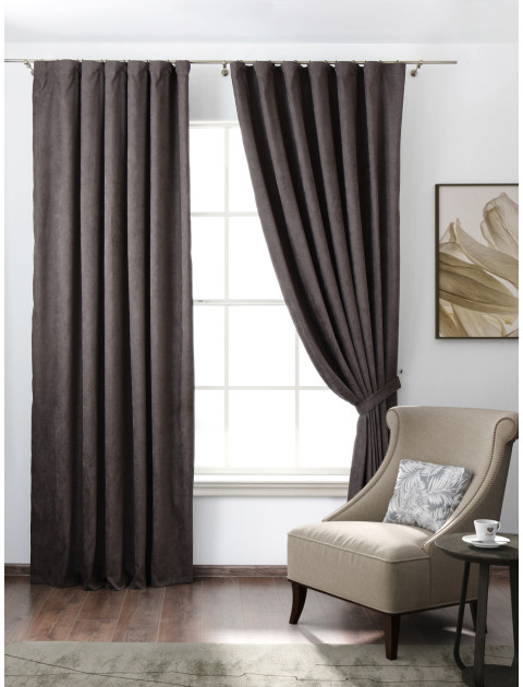 Комплект штор Ottimo 34957 v DМ8742, темно серо-сиреневый