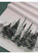 Дорожка декоративная Лес лен серо-бежевый Дорожка декоративная Лес лен серо-бежевый