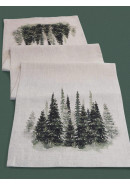 Дорожка декоративная Лес лен серо-бежевый Дорожка декоративная Лес лен серо-бежевый