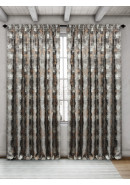 Комплект жаккардовых штор Вивальди Italyav1412 серебристый серый