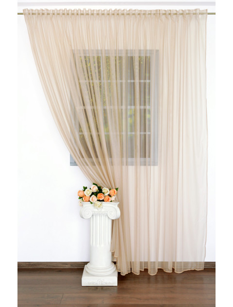 Тюль - сетка "Франзузская вуаль", бежевый