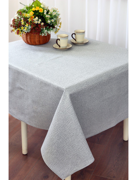 Скатерть Усадьба Штрихи skd-0001162, серый