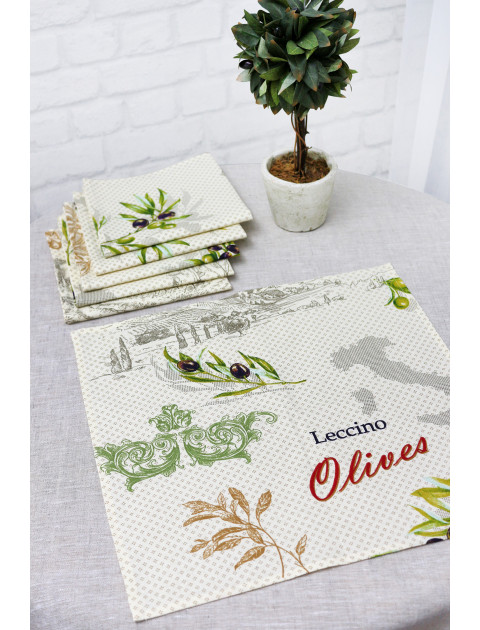 Набор салфеток Усадьба Олива lmslf-0001086 сливочный 40х40 см 6 шт Набор салфеток Усадьба Олива lmslf-0001086 сливочный 40х40 см 6 шт