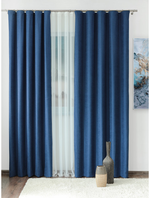 Комплект штор Софт 27000 синий