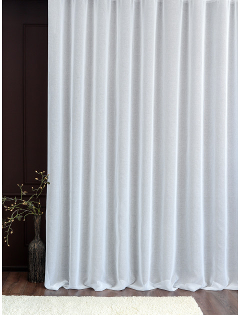 Тюль под лен Dolly белый