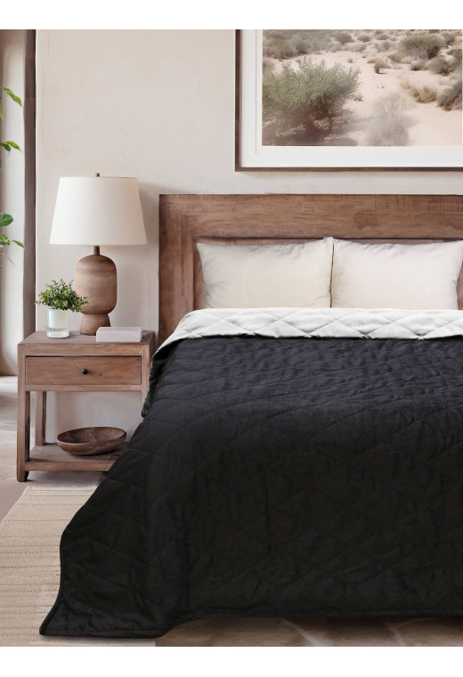 Покрывало плед черный Покрывало плед черный