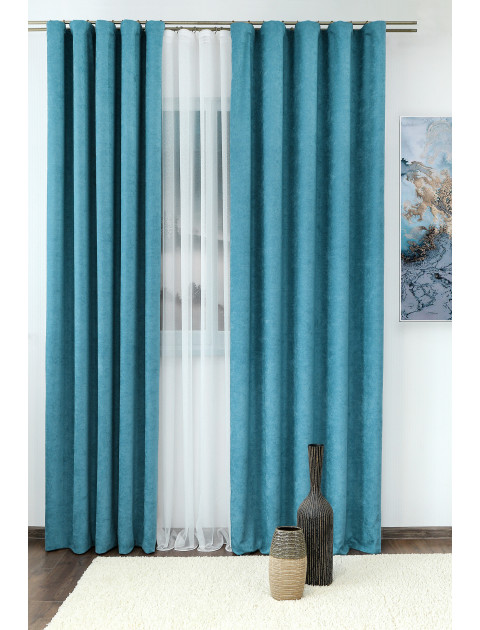 Комплект штор Софт w 537294 v 100, бирюзовый