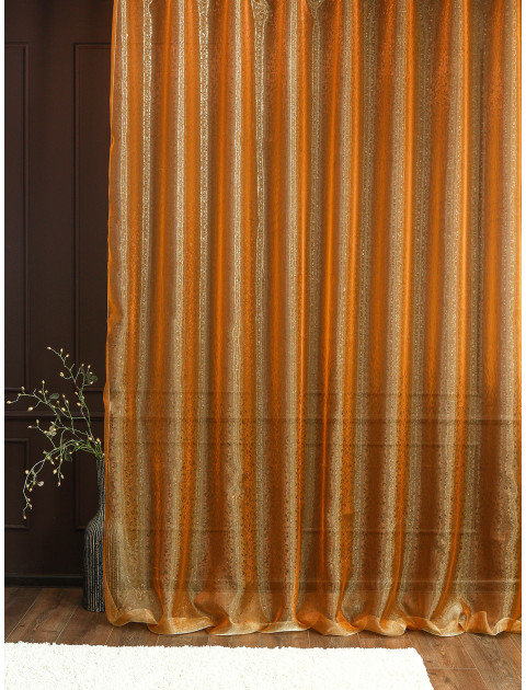 Тюль Микровуаль UD 1845v21 темно-горчичный