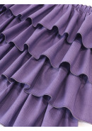 Штора ламбрекен Авиньон с оборками полулен фиолетовый Штора ламбрекен Авиньон с оборками полулен фиолетовый