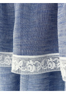 Комплект лёгких штор с тюлем и ламбрекеном Grasse RE1010v02 RE1010v01 белый синий