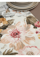 Дорожка декоративная с рисунком для сервировки стола duck 170949v004 белый серый розовый