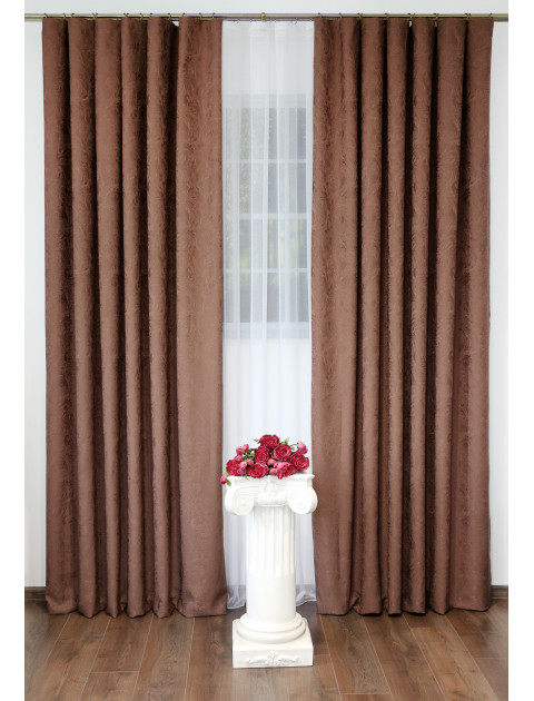 Комплект штор "Sinera" 264 12  коричневый