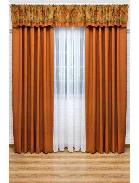 Комплект штор "Симона" оранжевый