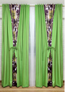 Комплект штор "Адель"зеленый, фиолетовый