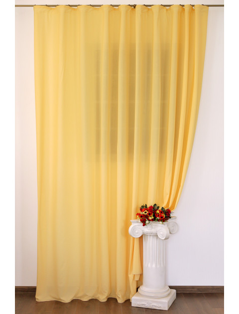 Тюль креп Peska delikato, бледно-желтый