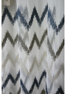 Тюль Сетка-вышивка 15401 v 3 молочный, серый, серебристый