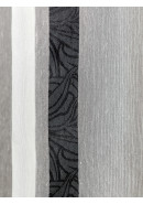 Тюль с вертикальной полосой Adeco серый черный