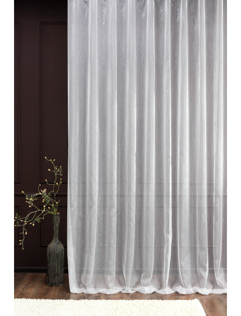 Тюль с вертикальной полоской DNR 113а сиреневый