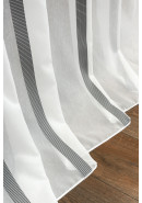 Тюль с вертикальной полосой Fantazi 4155v9 белый серый черный