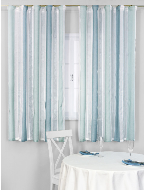 Тюль Fancy Sienaw2815v8 полосы белый мятный