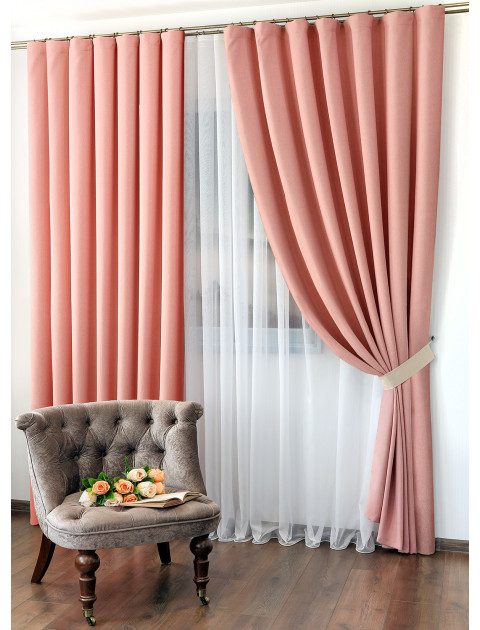 Комплект штор Луара 14022v 7136 розовый