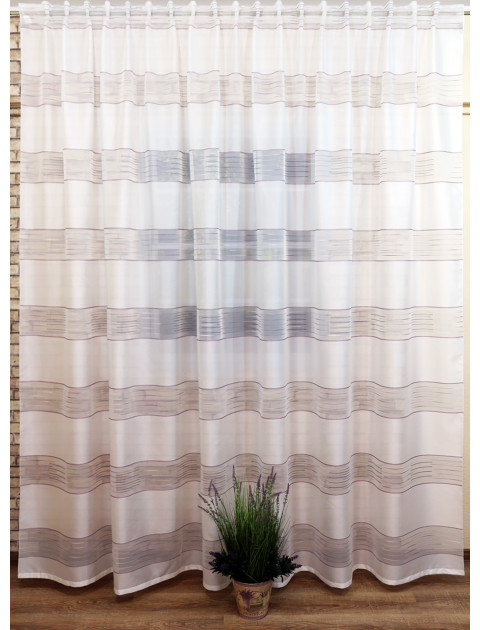 Тюль Дарама бело-сиреневый 11676v07