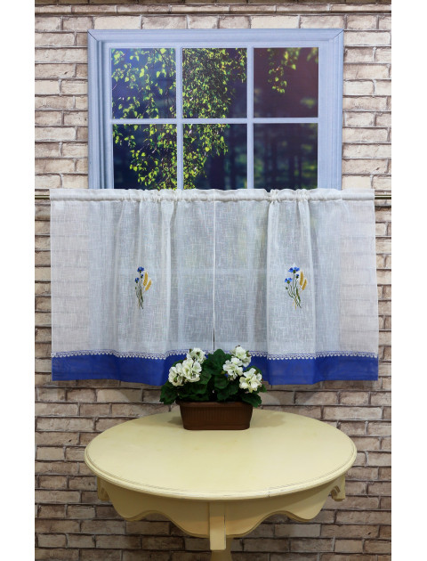 Кухня-шторки "Лето Васильки" 2168