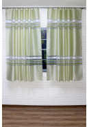 Тюль Дарама салатовый, серо-зеленый