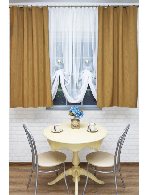 Комплект штор однотонные oxford, бронзовые