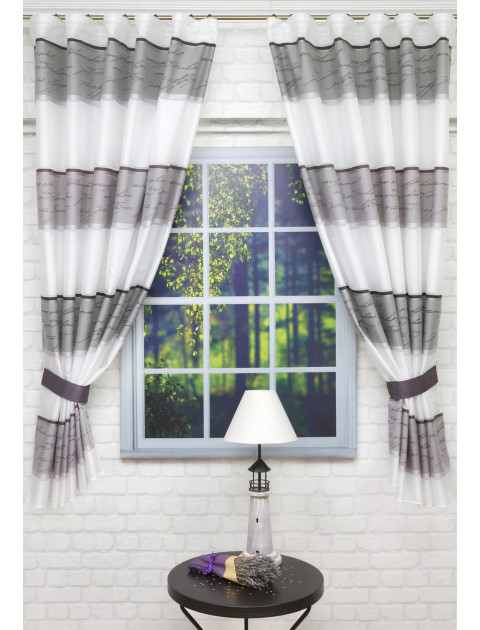 Тюль "Konsu"9260_20 фиолетовый