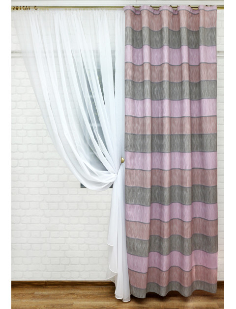 Штора "Дарама" розовый