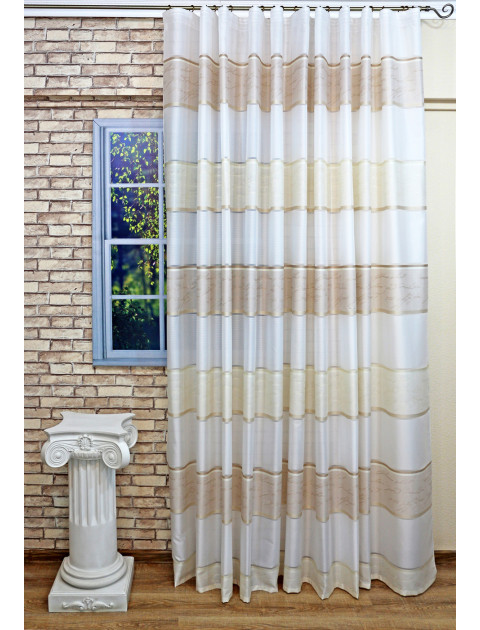 Тюль "Дарама" 9260-13 сливочно-коричневый