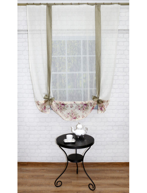 Тюль-экран молочно-серый