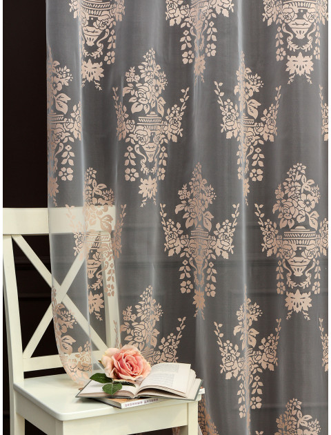 Тюль Devore Premium 1362v07 какао корзинки