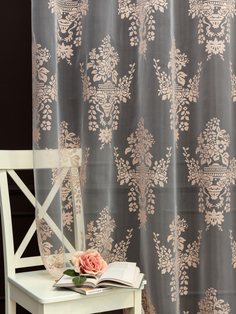 Тюль Devore Premium 1362v07 какао корзинки