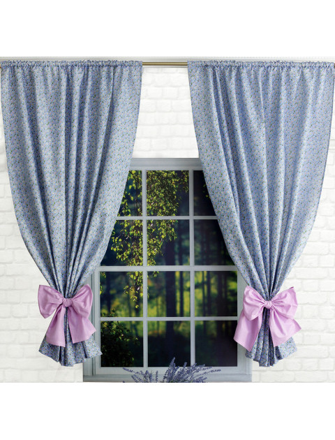 Комплект штор "Усадьба. Полевые цветы" 2169-44-1g, голубой